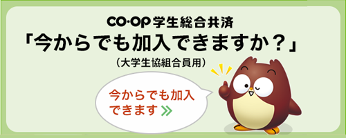 coop学生総合保険-今からでも加入できますか？